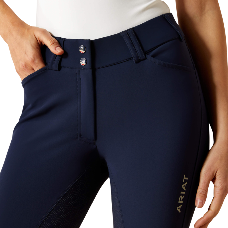 Ariat Tri Factor Grip Full Seat Breeches in Navy-6